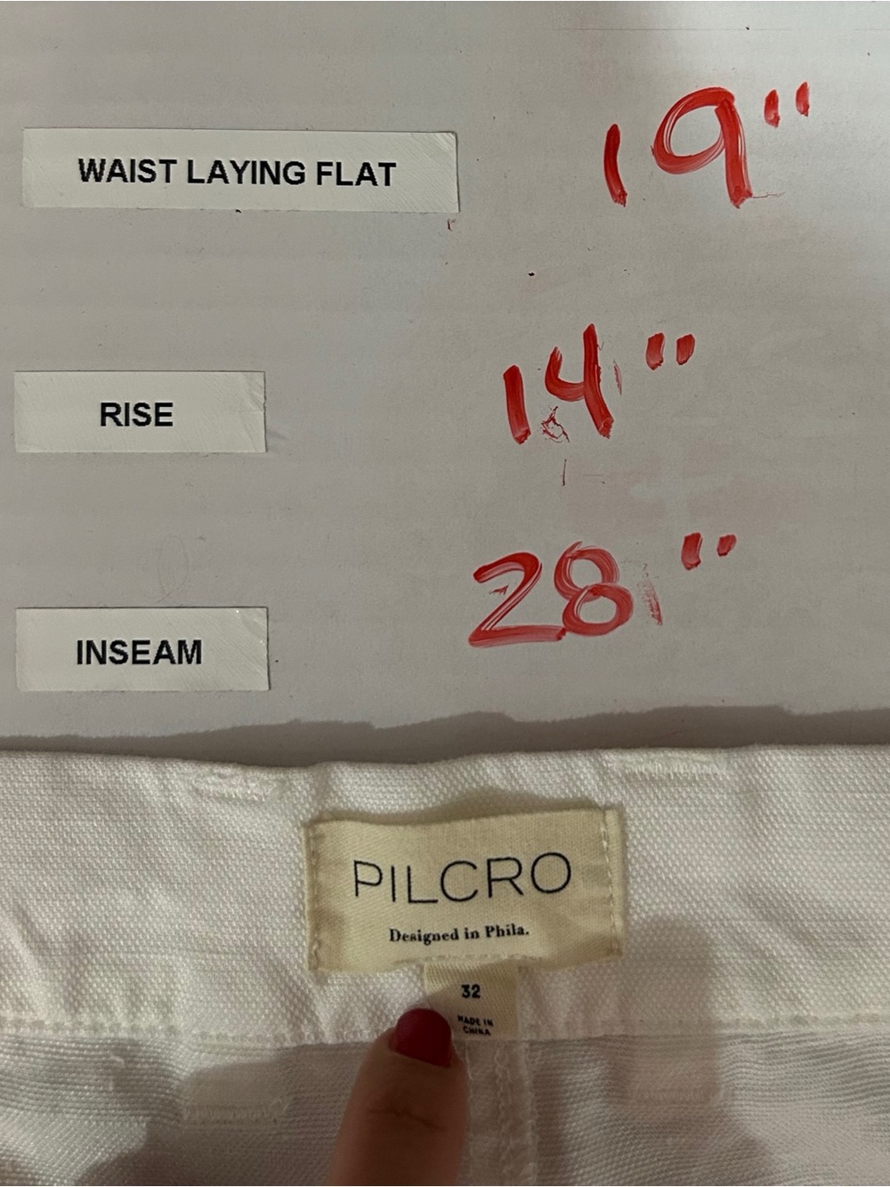 Pilcro Anthropologie Women’s Pants Barrel Leg Relaxed Fit Size 32 White Cotton - Picture 6 of 6